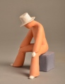 Clown sur son cube - Sarabandes et Clowns
